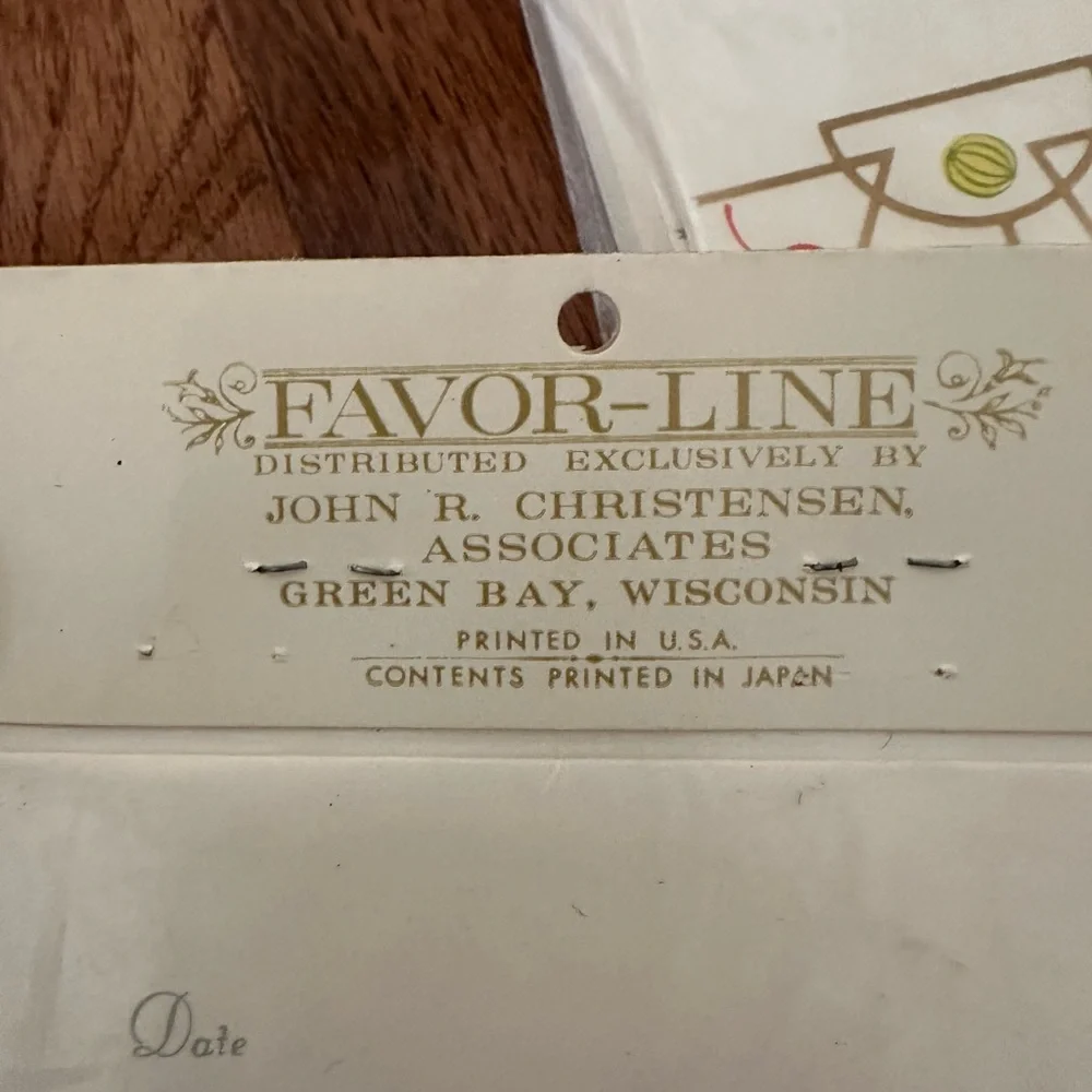 New Vtg 8x4 (32 of COCKTAILS Cards) with extra envelopes